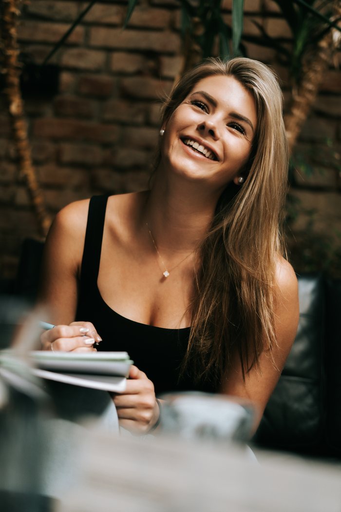 Kateřina Helclová při plánování obsahu